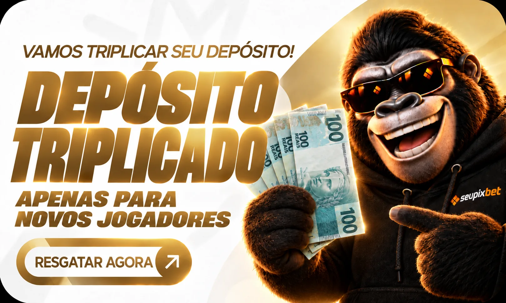 Depósito triplicado para novos jogadores